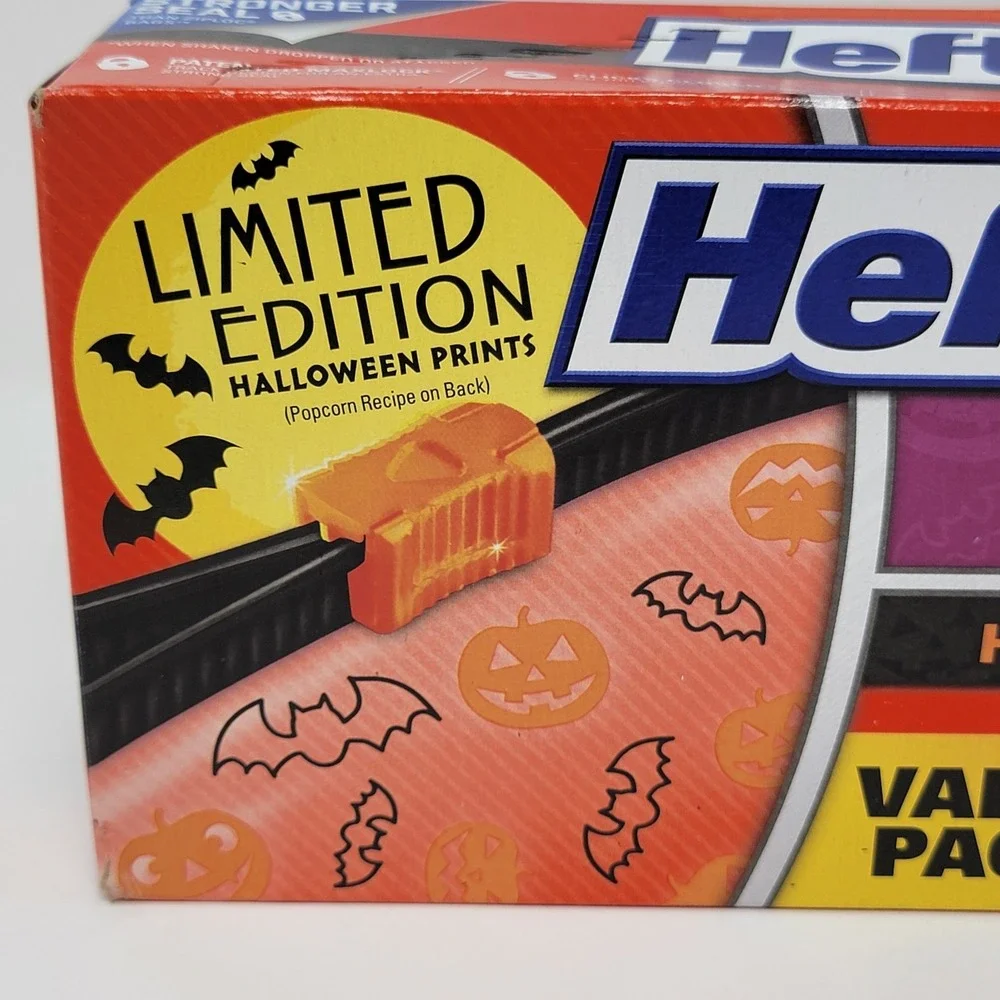 Hefty 2015 Halloween 30 Quart Storage Slider Bags Bats Pumpkins Limited Edition